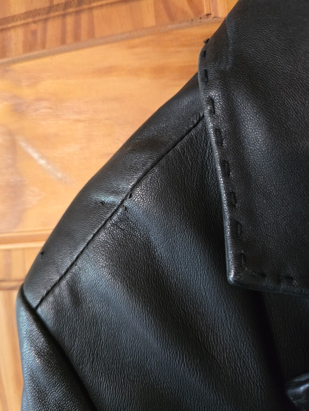 Vintage Sonoma Lambskin Genuine Leather Jacket Whipstitch XL - Picture 7 of 11